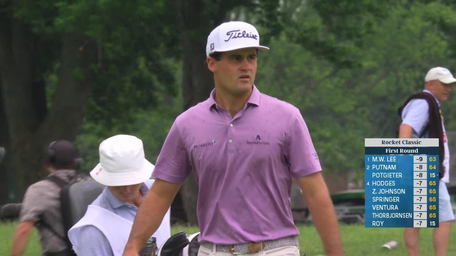 Jackson Suber makes birdie on No. 17 at Rocket Classic