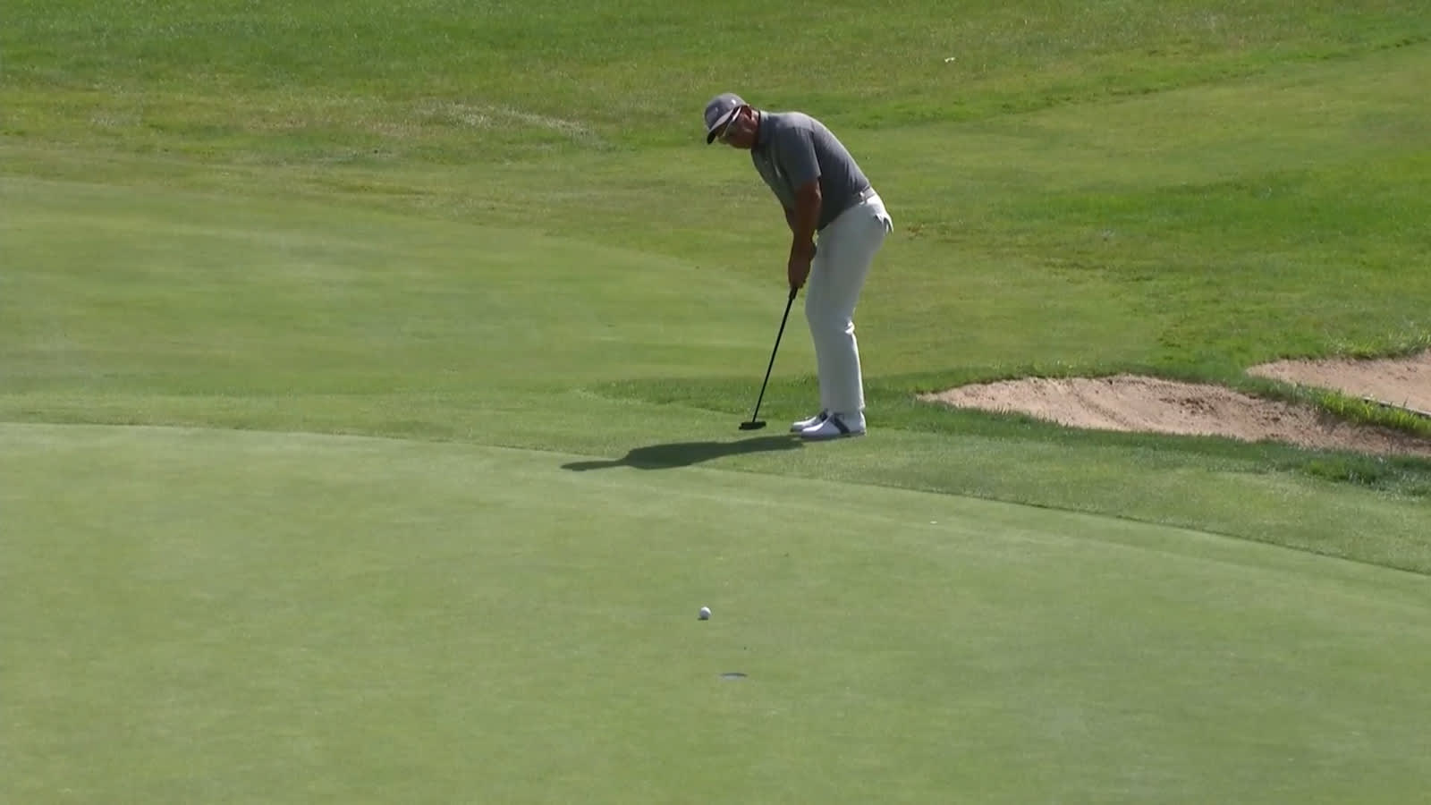 Tom Pernice Jr. pours in putt from fringe for birdie at Ally Challenge
