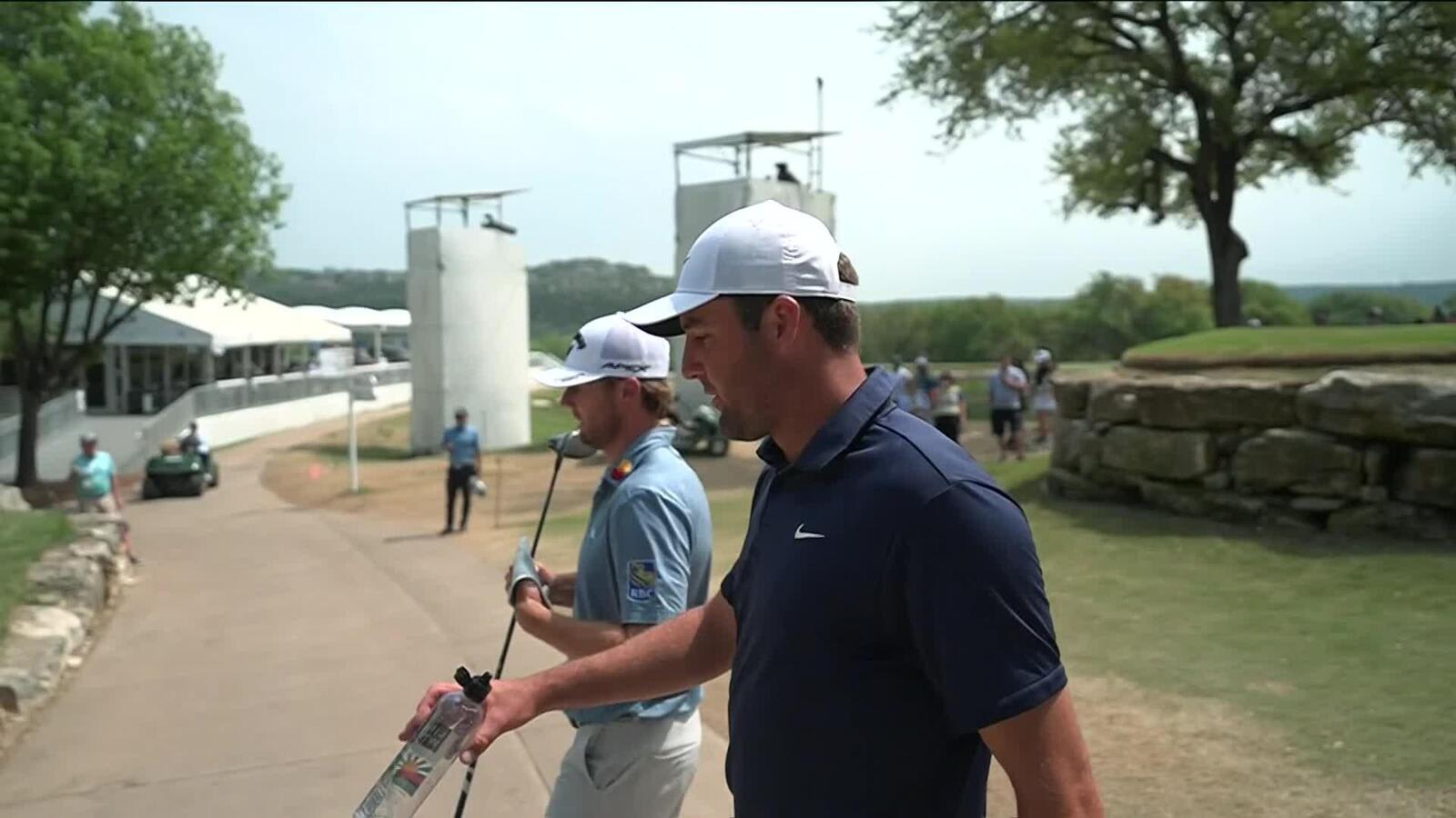 Scheffler, Burns trade birdies to continue playoff at WGC-Dell Match Play