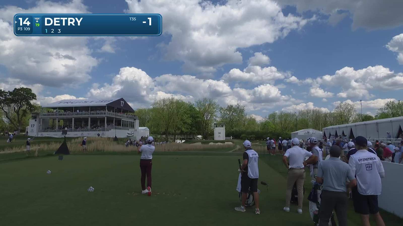 Thomas Detry nearly aces No. 14 at Truist Championship