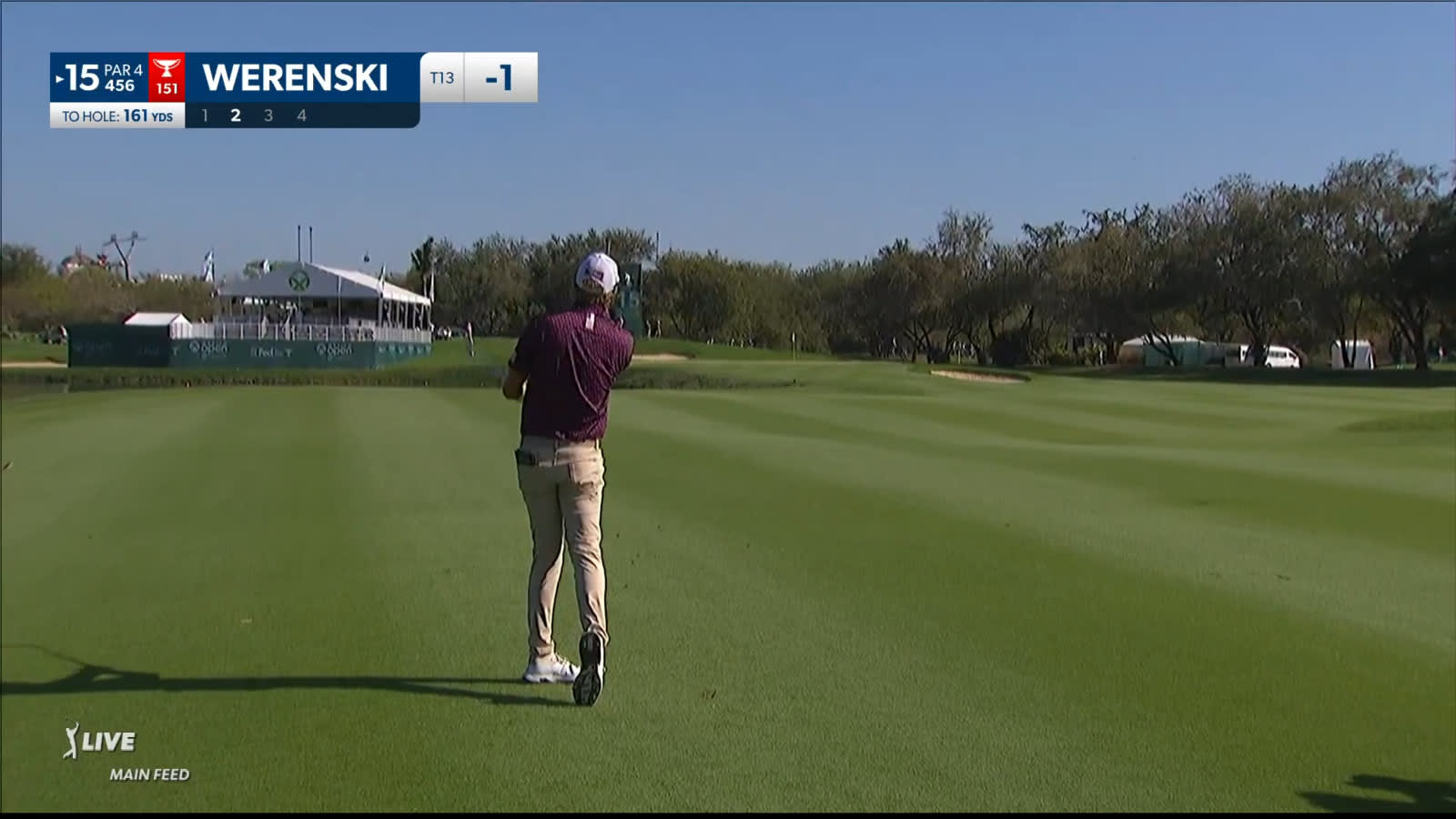 Richy Werenski sticks approach to set up birdie at Mexico Open