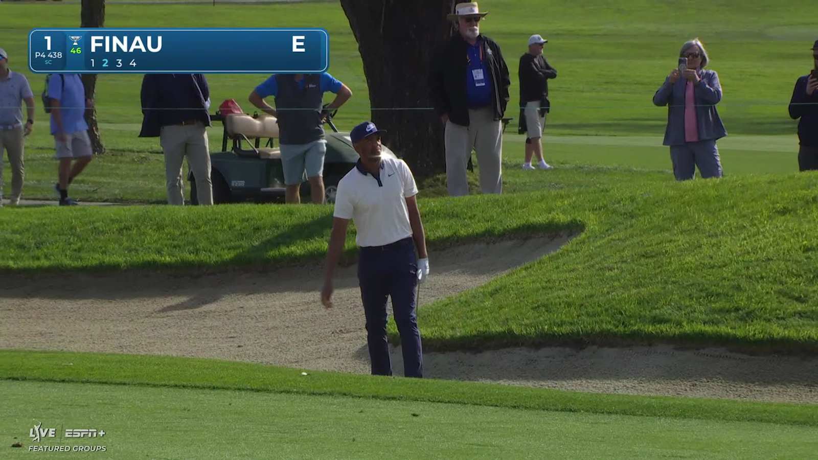 Tony Finau escapes fairway bunker and birdies at Farmers
