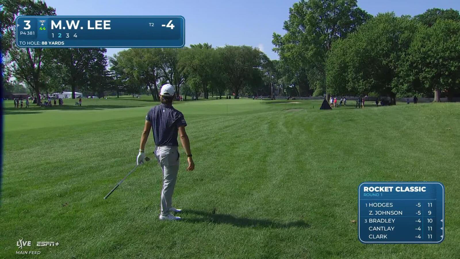 Min Woo Lee makes birdie on No. 3 at Rocket Classic