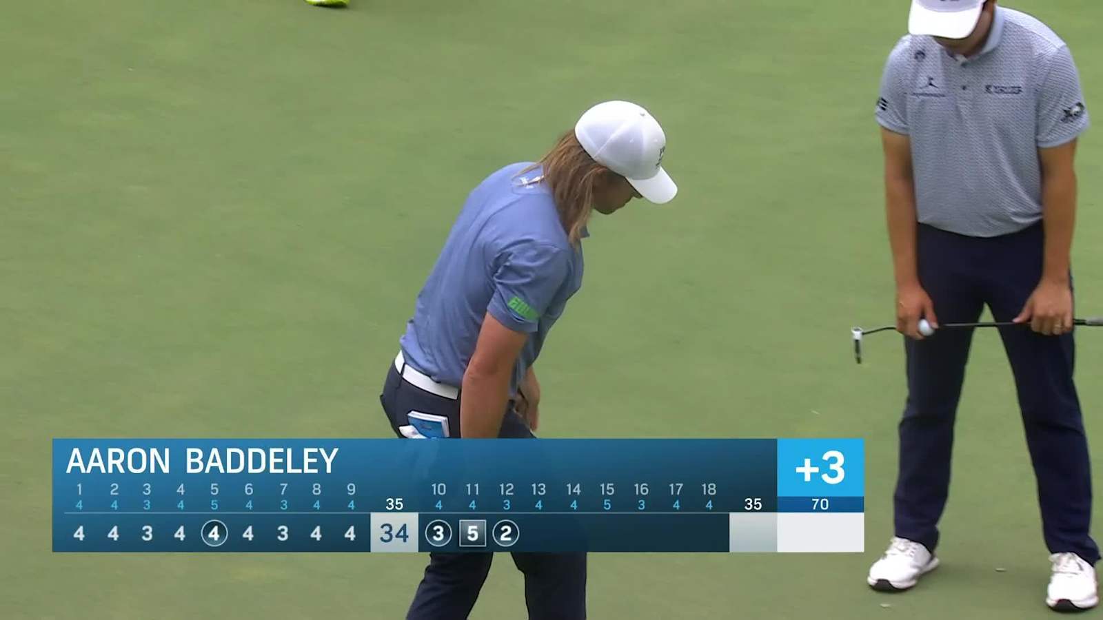 Aaron Baddeley bounces-back with birdie on No. 12 at Wyndham