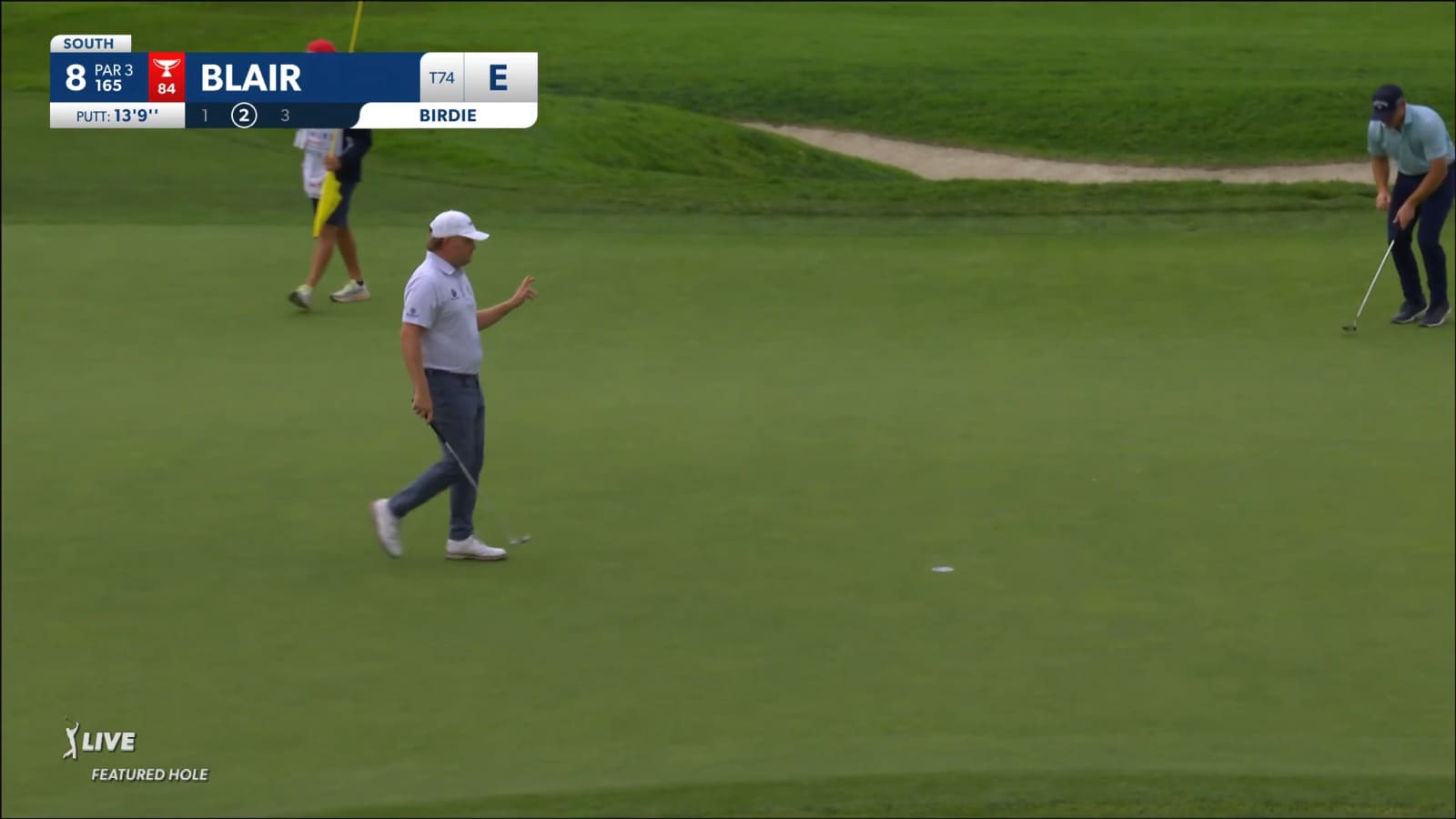 Zac Blair makes 13-footer for birdie at Farmers