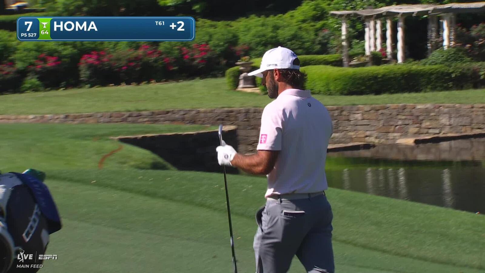Max Homa reaches par-5 No. 7 in two, makes birdie at Truist Championship