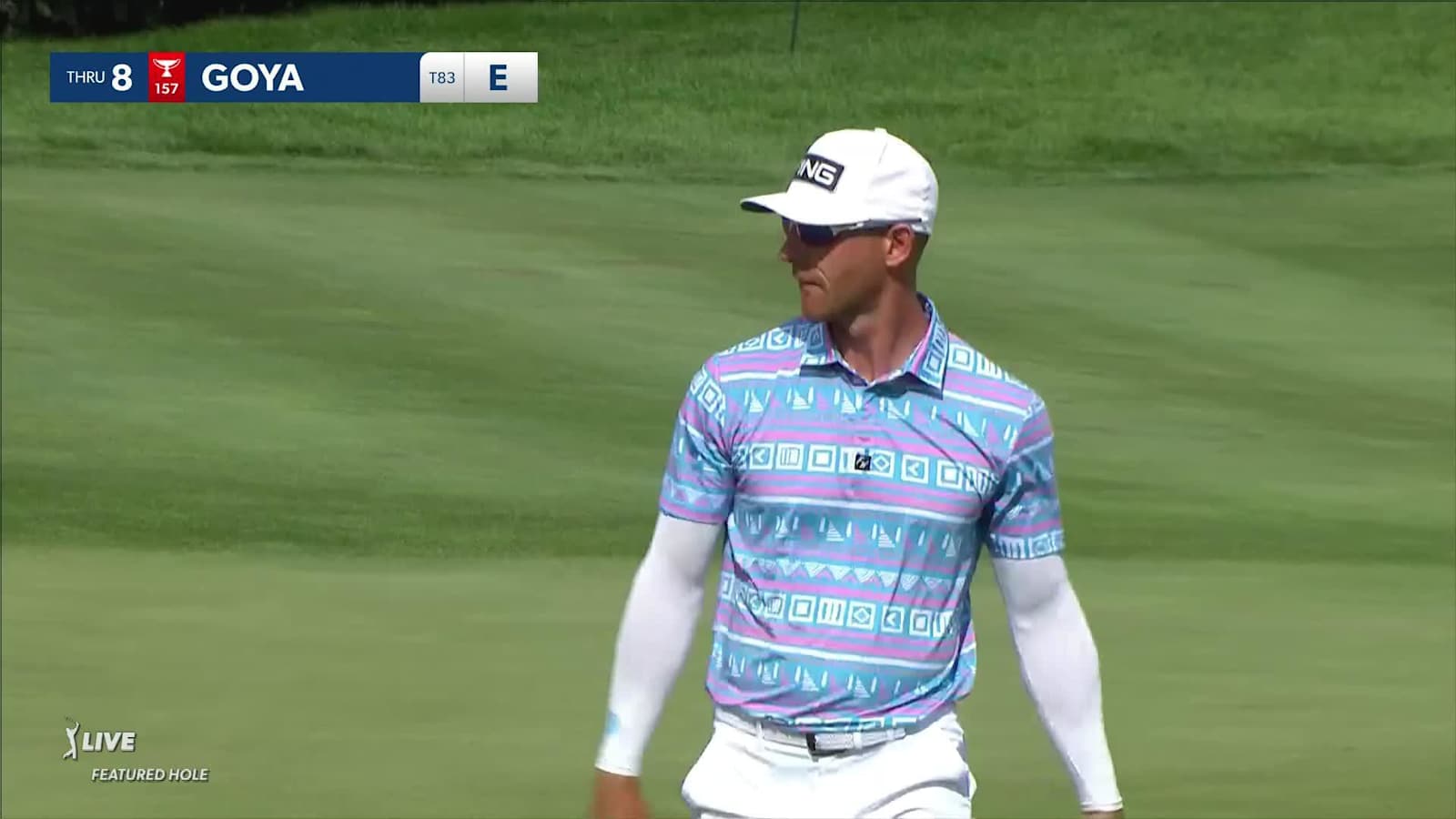 Tano Goya makes birdie on No. 8 at 3M Open