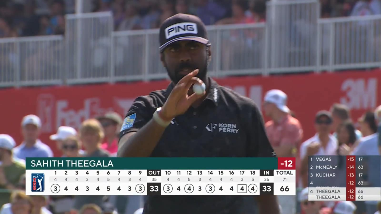 Sahith Theegala makes bounce-back birdie on No. 18 at 3M Open