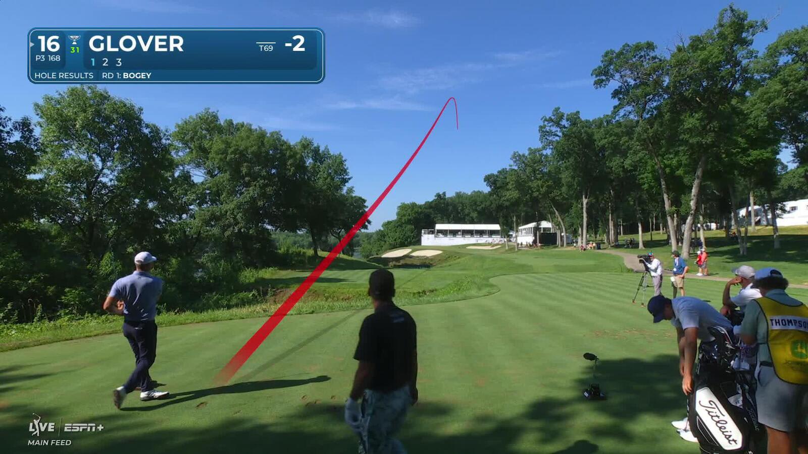 Lucas Glover nearly aces No. 16 at John Deere