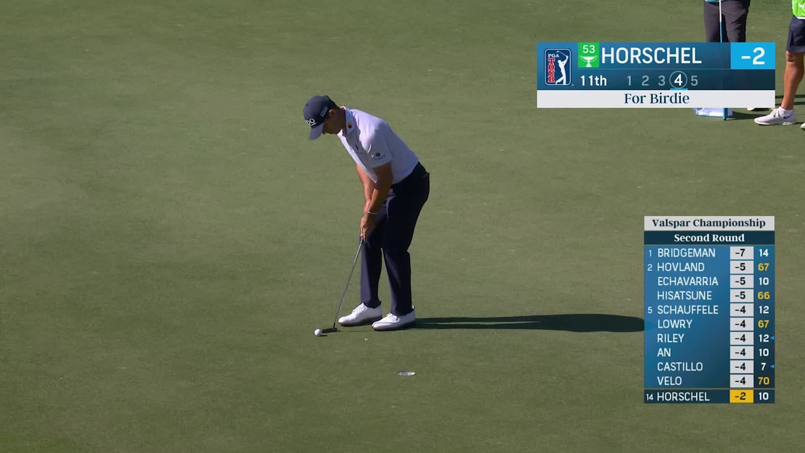 Billy Horschel makes birdie on No. 11 at Valspar