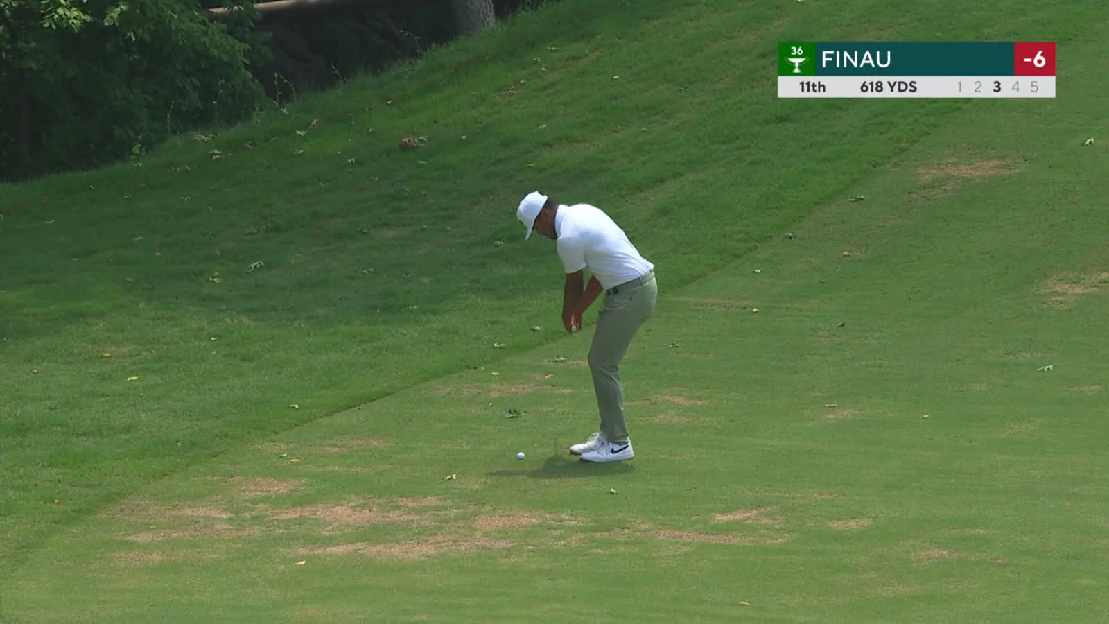 Tony Finau gets up-and-down for birdie at Charles Schwab