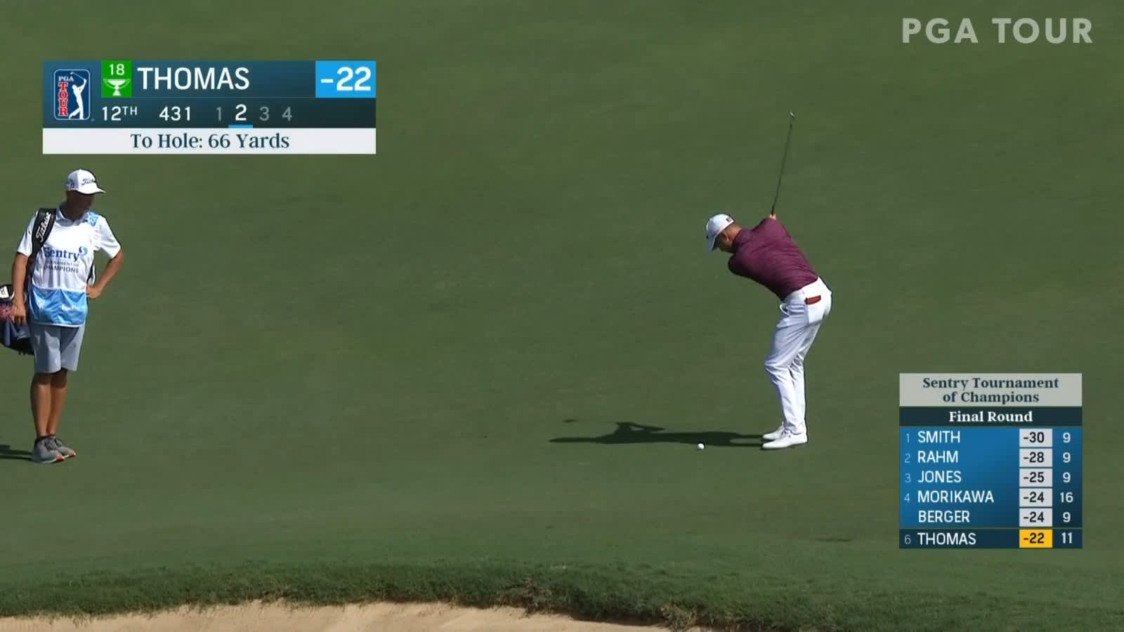 Justin Thomas' tight wedge leads to birdie at Sentry