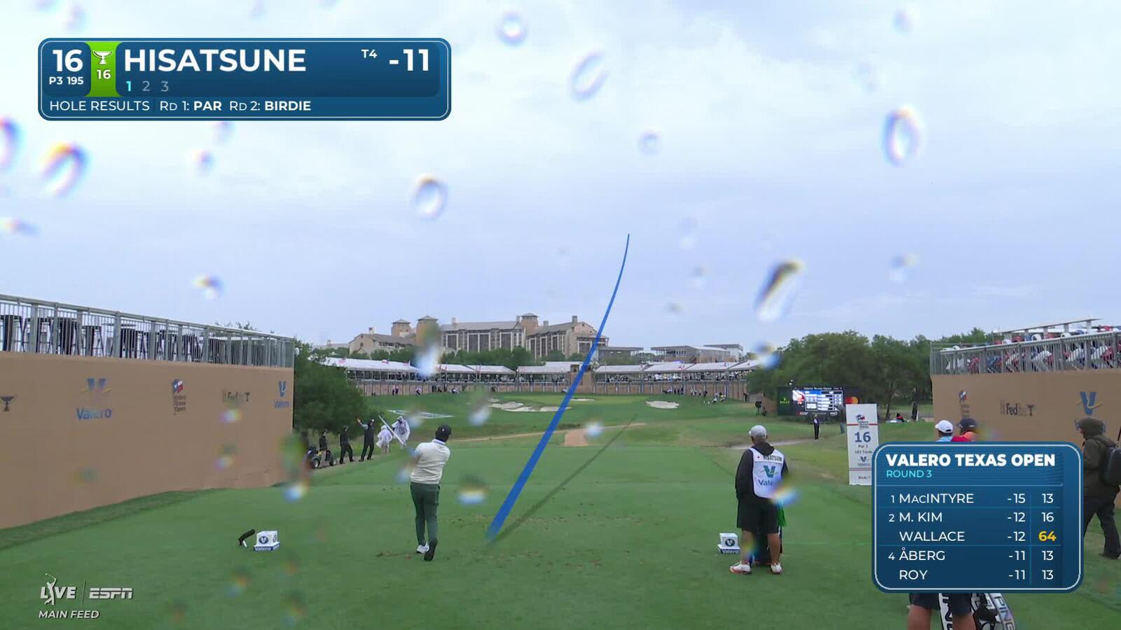 Ryo Hisatsune hits tee shot to 13 feet, sets up birdie on No. 16 at Valero