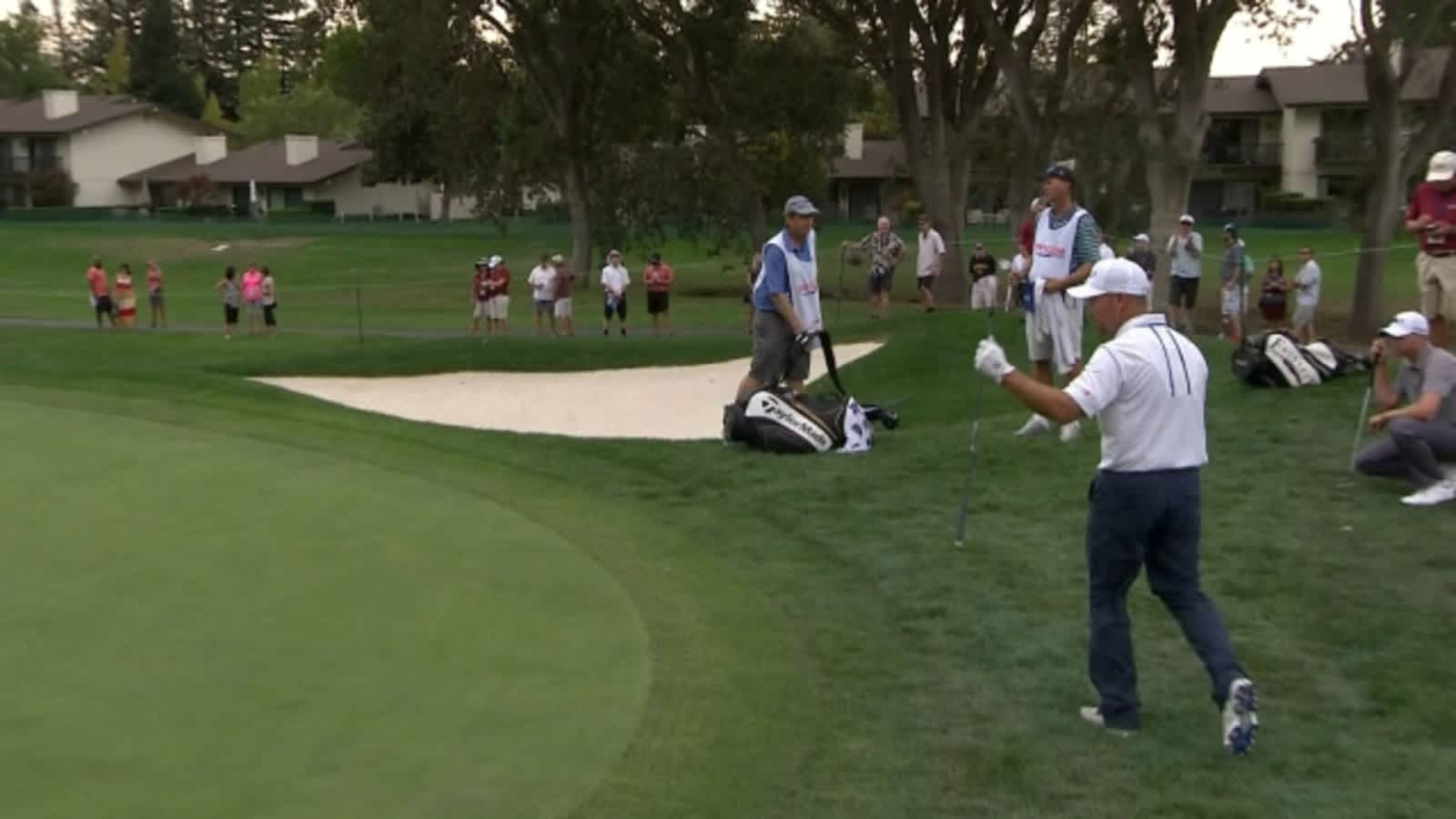 Chad Collins chips in for birdie on No. 1 at Frys.com Open