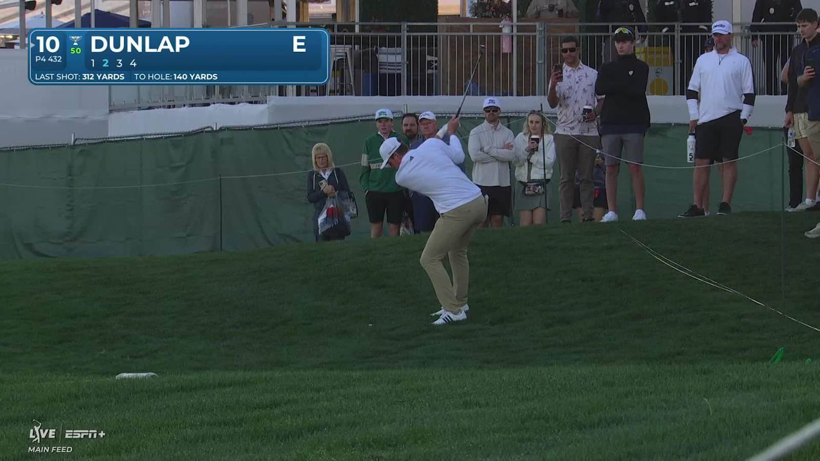 Nick Dunlap birdies after awkward lie at WM Phoenix Open