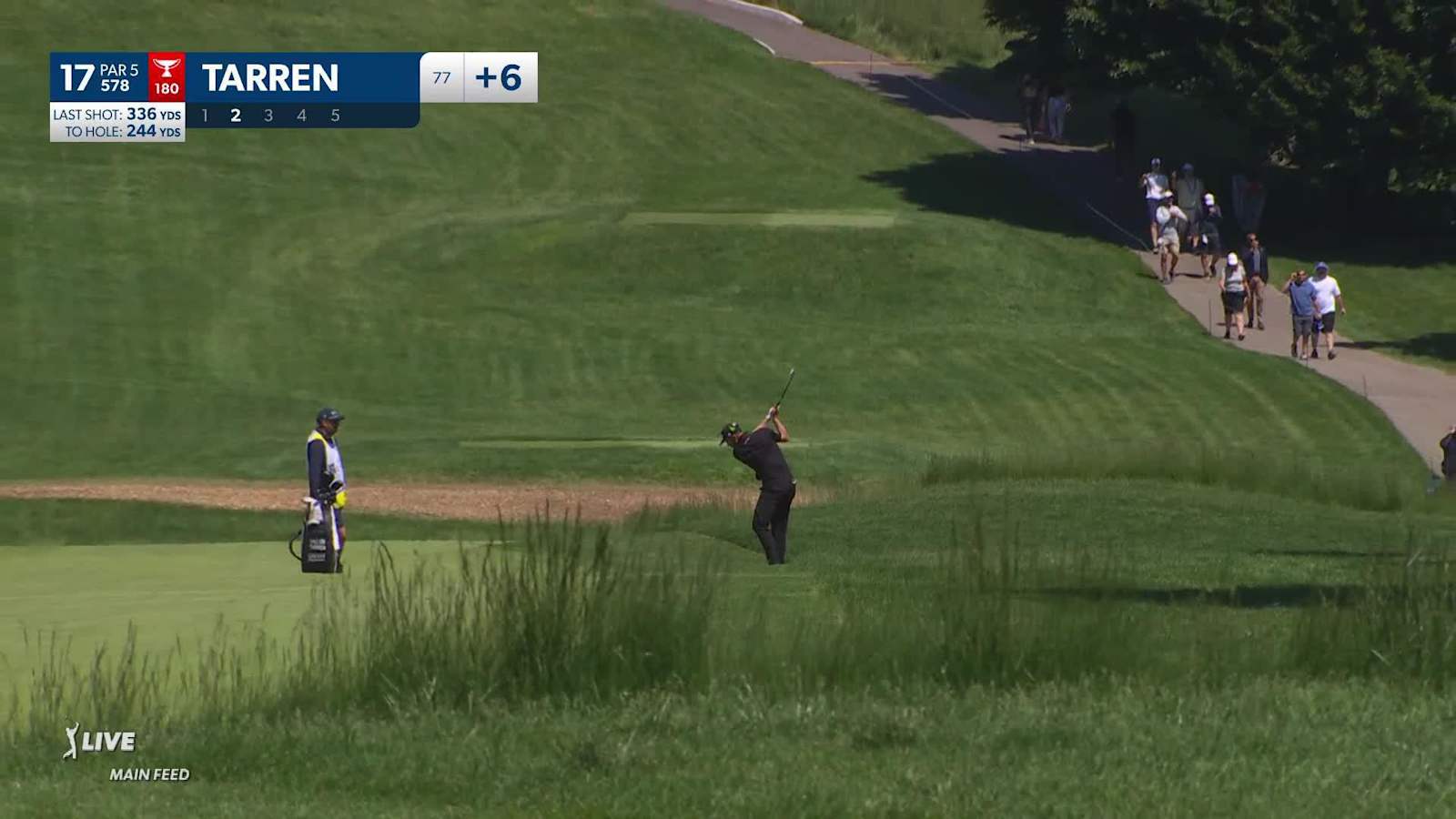 Callum Tarren makes birdie on the par-5 17th at RBC Canadian