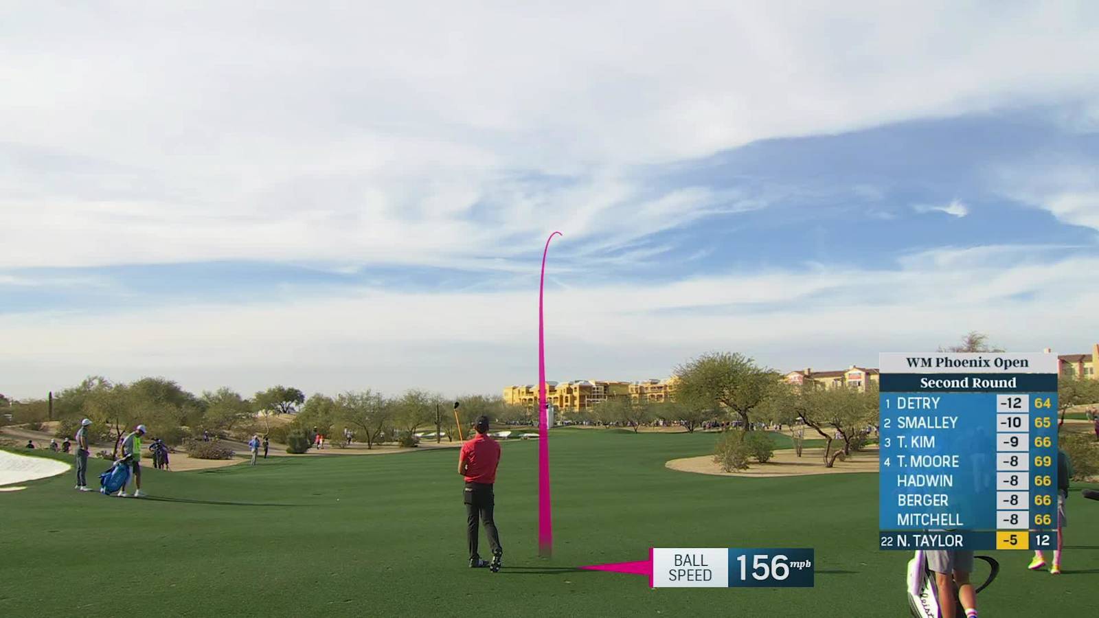 Nick Taylor makes up-and-down birdie from tough lie at WM Phoenix Open