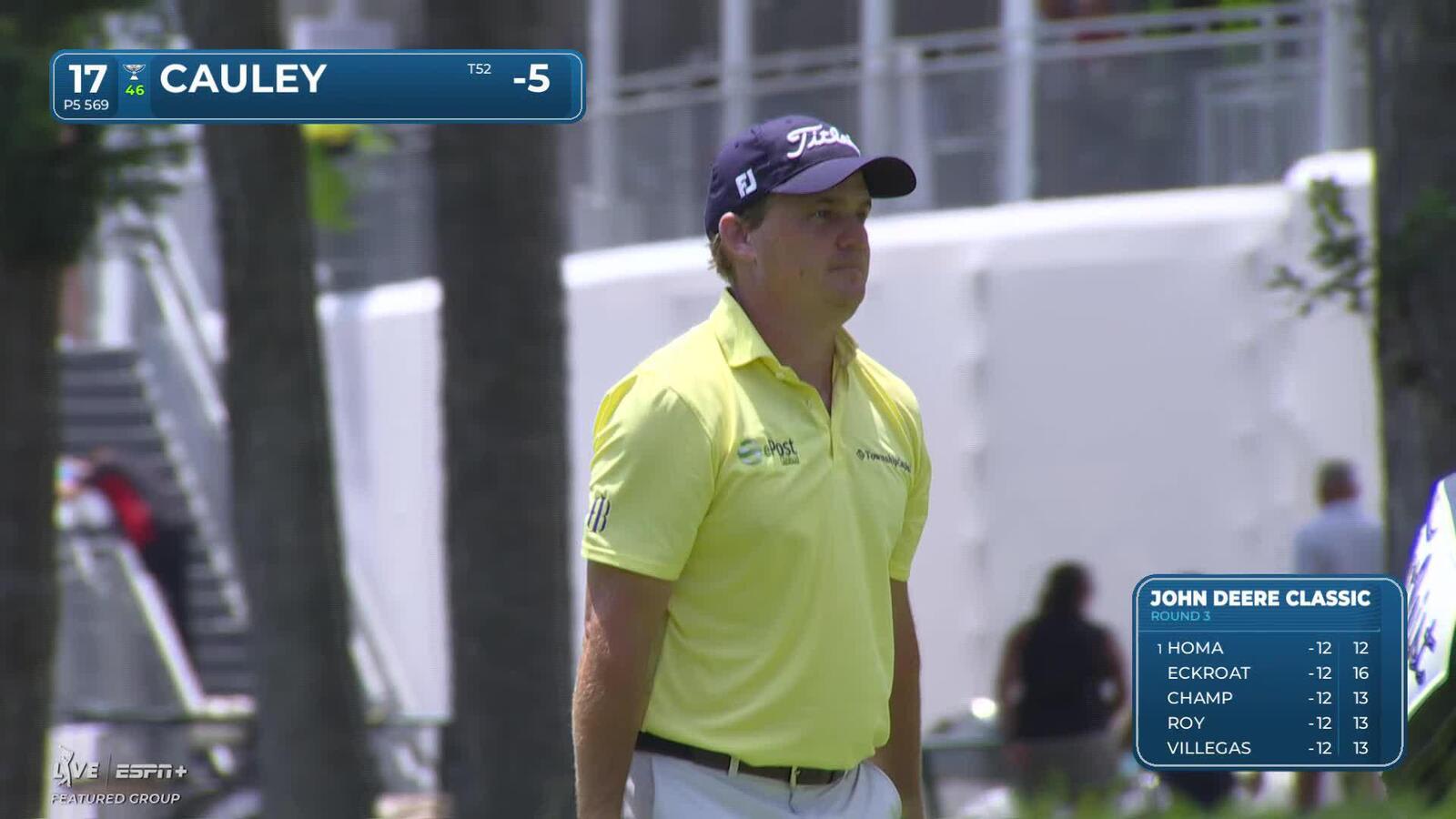 Bud Cauley makes birdie on No. 17 at John Deere