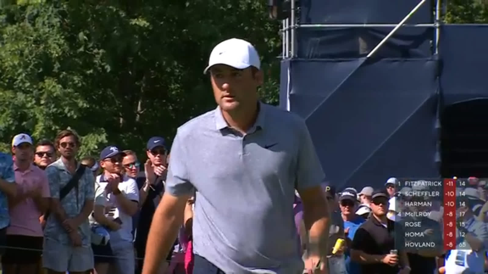 Scottie Scheffler ties lead with birdie on No. 15 at BMW Championship