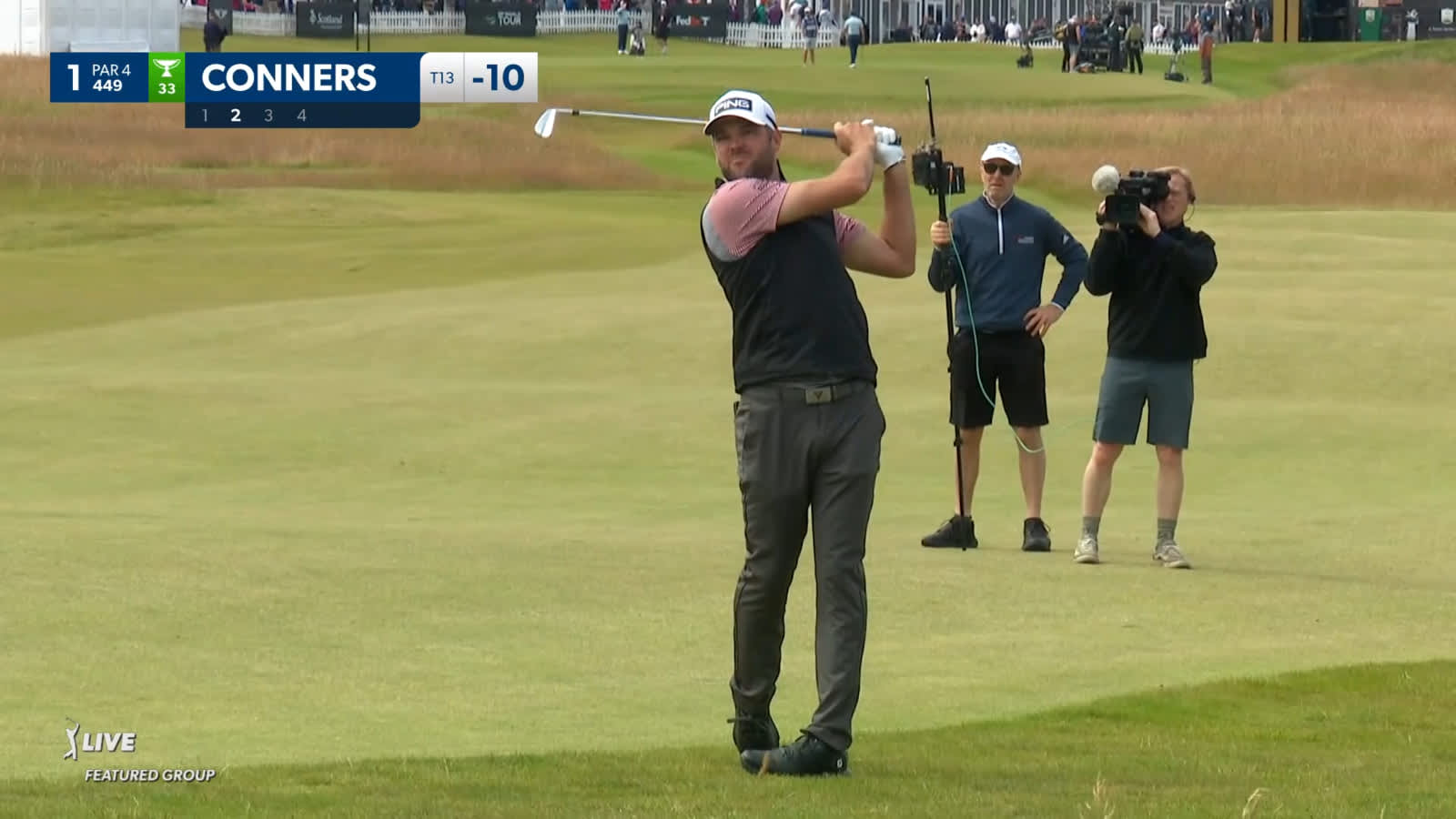 Corey Conners makes birdie at Genesis Scottish Open