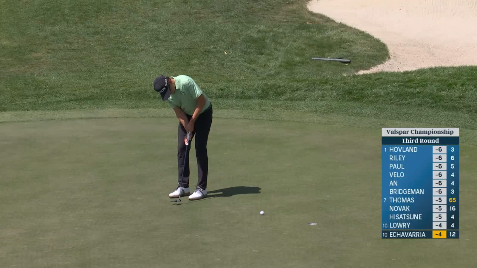 Nico Echavarria makes birdie at Valspar