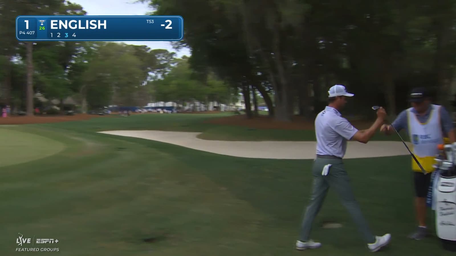 Harris English chips in for birdie at RBC Heritage