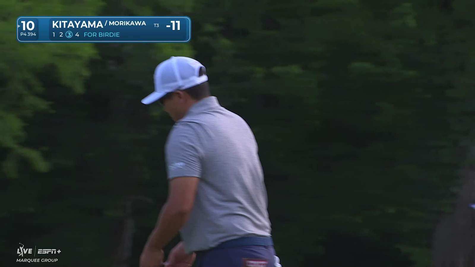 Collin Morikawa's approach sets up easy birdie putt for Kurt Kitayama at Zurich Classic