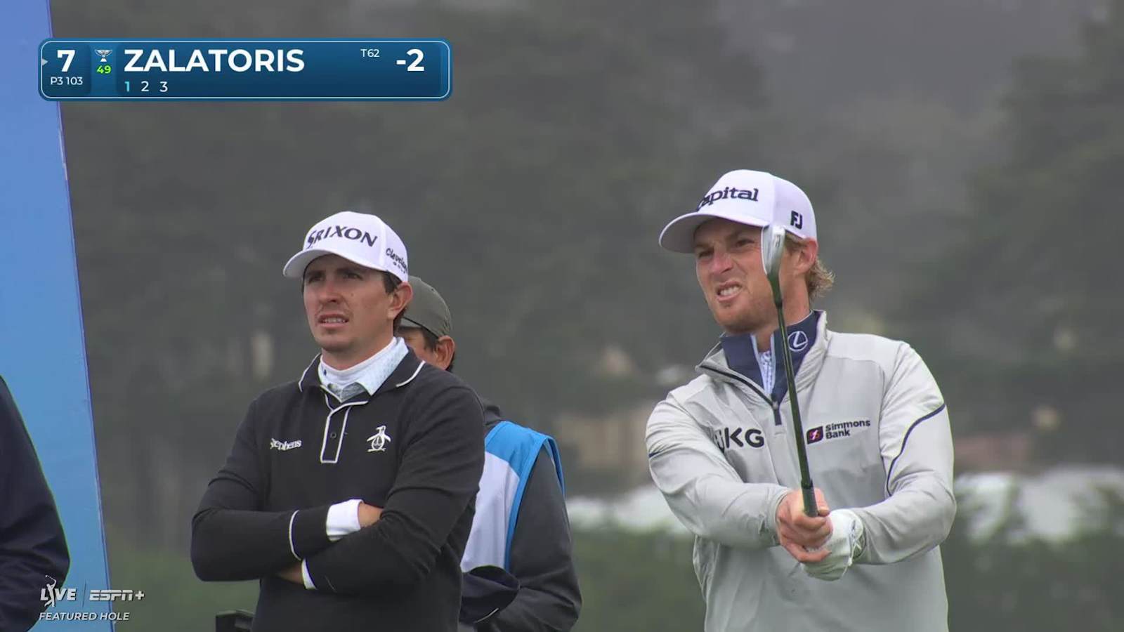 Will Zalatoris spins tee shot to set up birdie at AT&T Pebble Beach