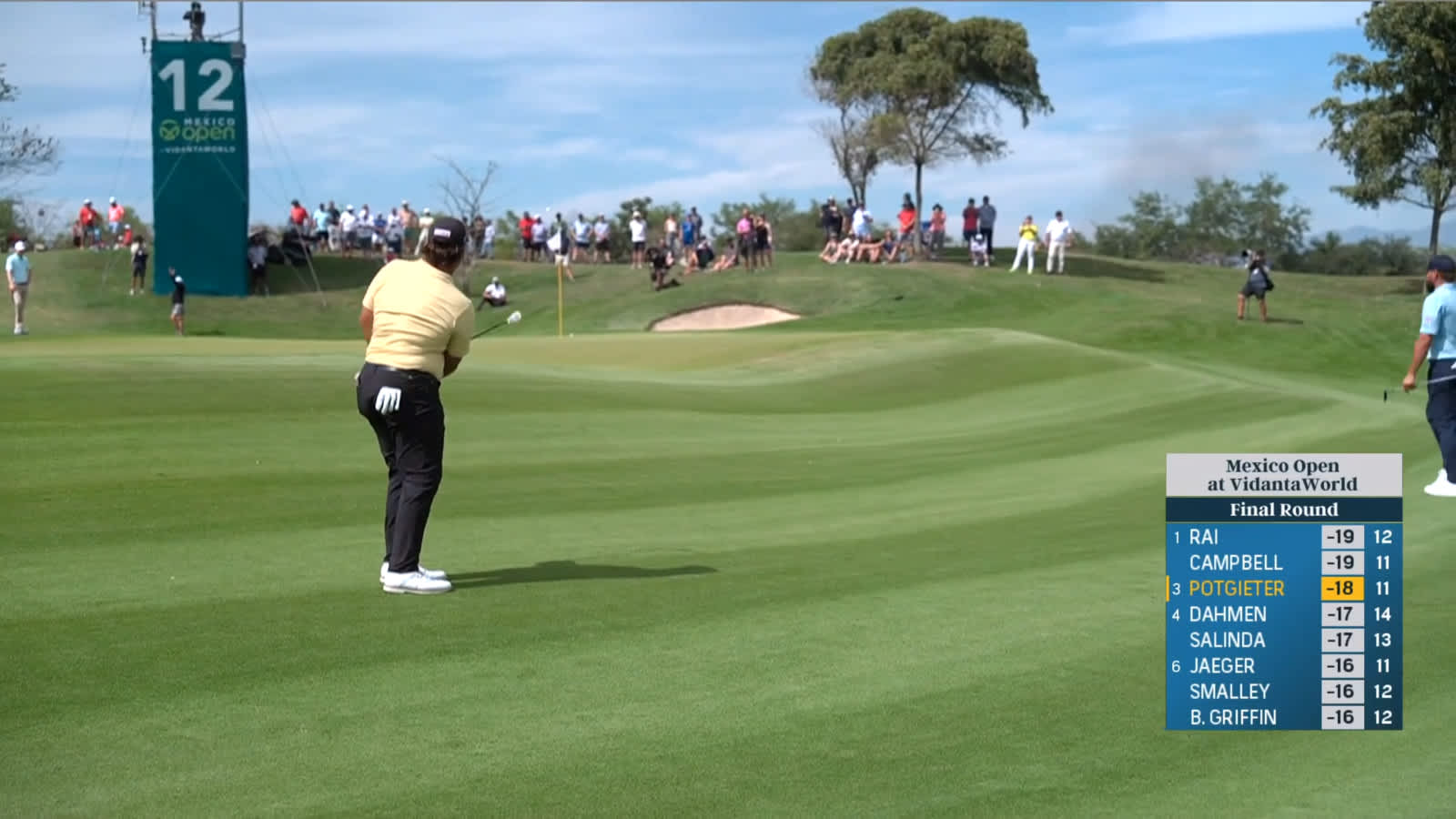 Aldrich Potgieter gets up-and-down for birdie at Mexico Open
