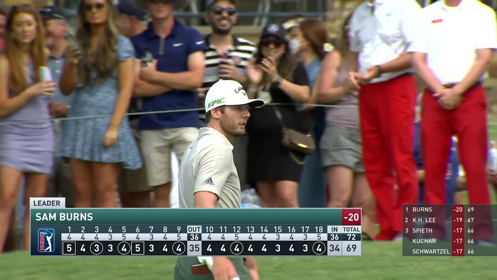 Sam Burns birdies No. 18 in Round 3 at AT&T Byron Nelson