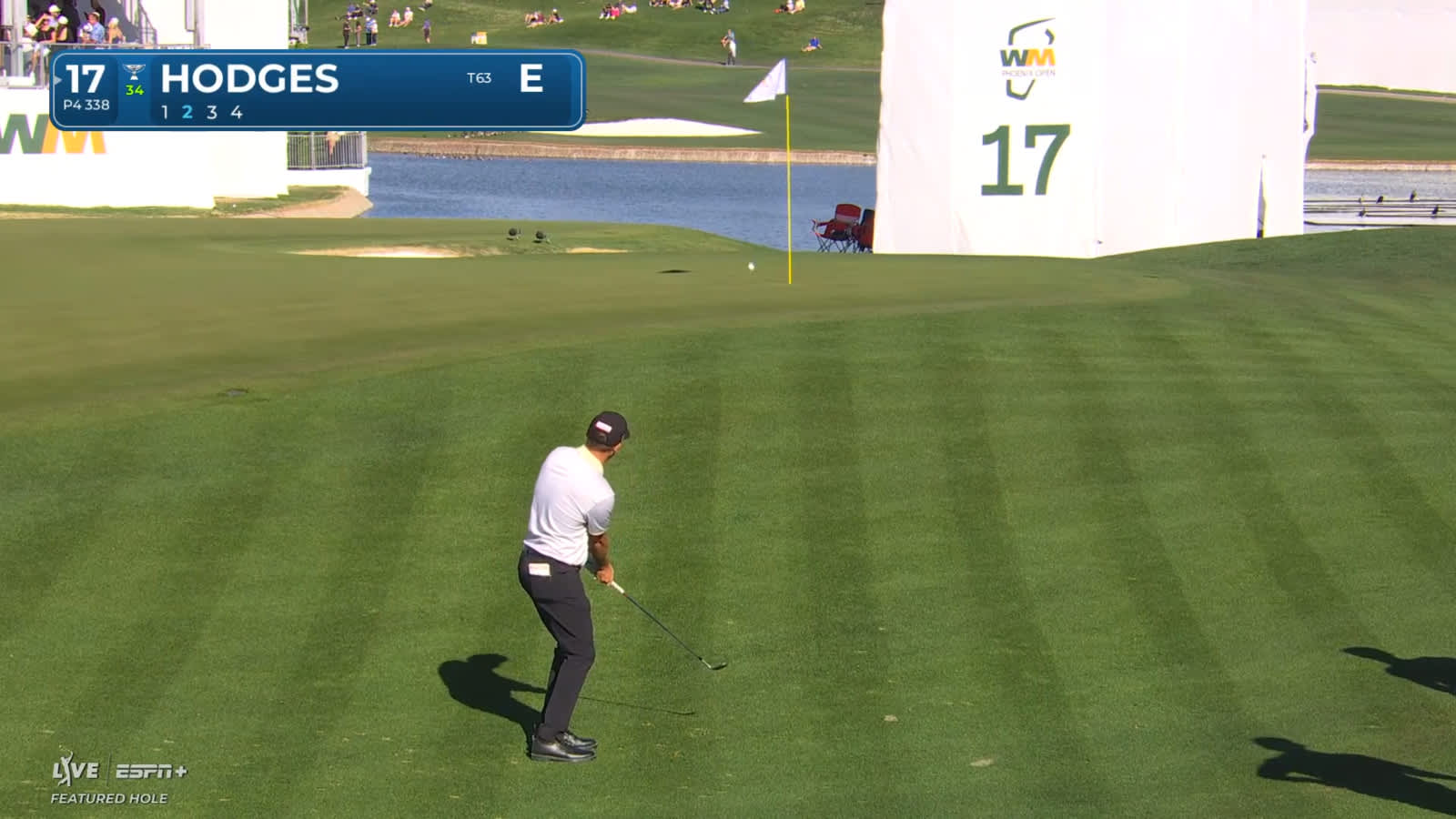 Lee Hodges chips in for eagle at WM Phoenix Open