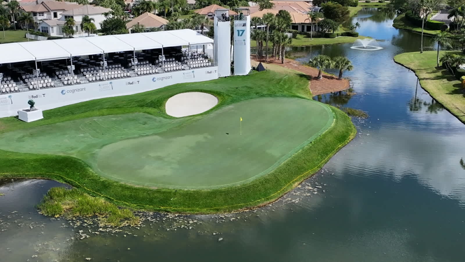 Tough test awaits players on difficult No. 17 at PGA National