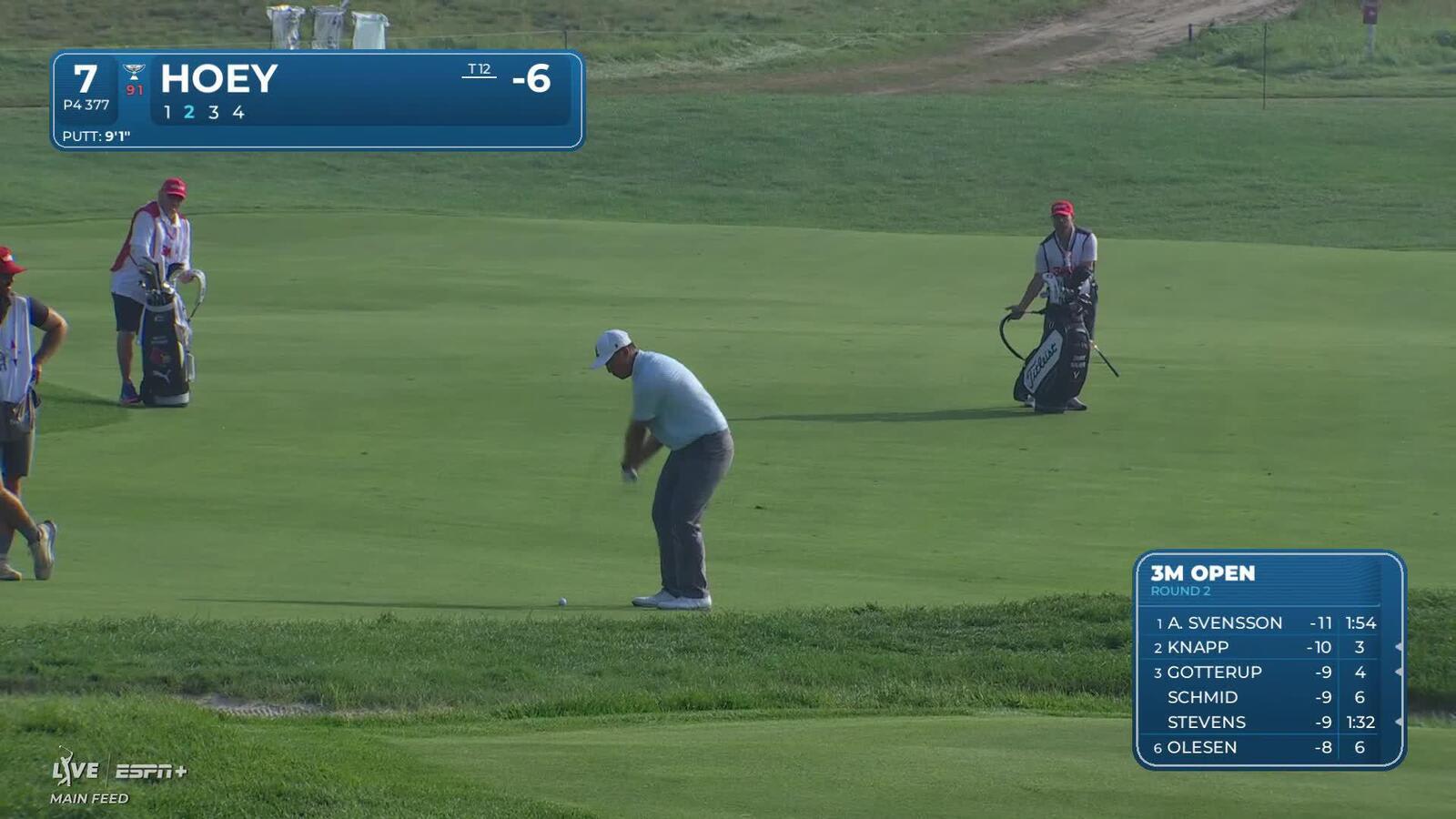 Rico Hoey makes birdie on No. 7 at 3M Open