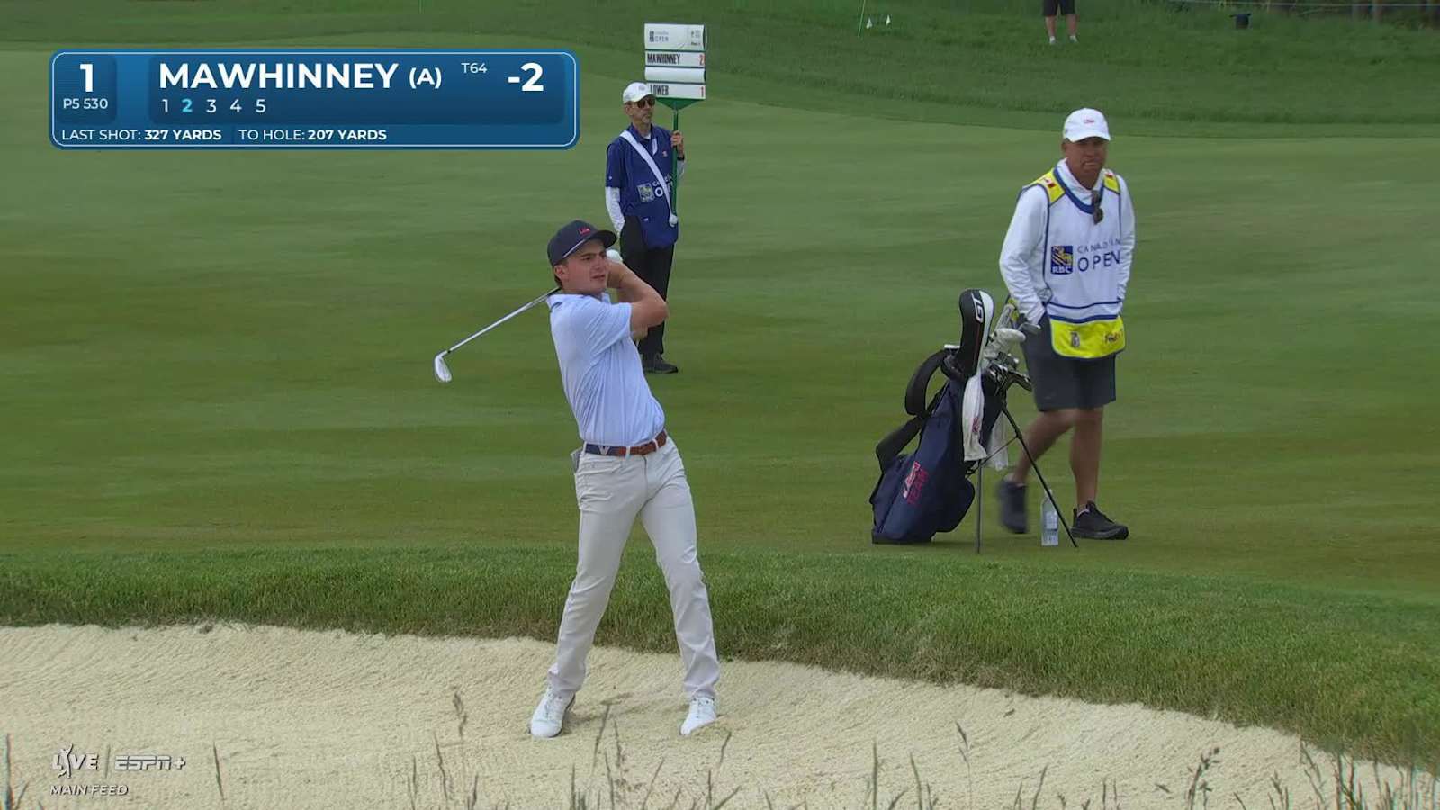 Tyler Mawhinney makes birdie on No. 1 at RBC Canadian