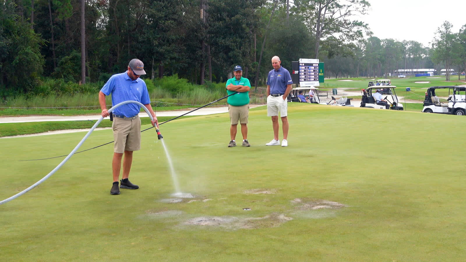 Crews scramble to repair greens at Constellation FURYK & FRIENDS