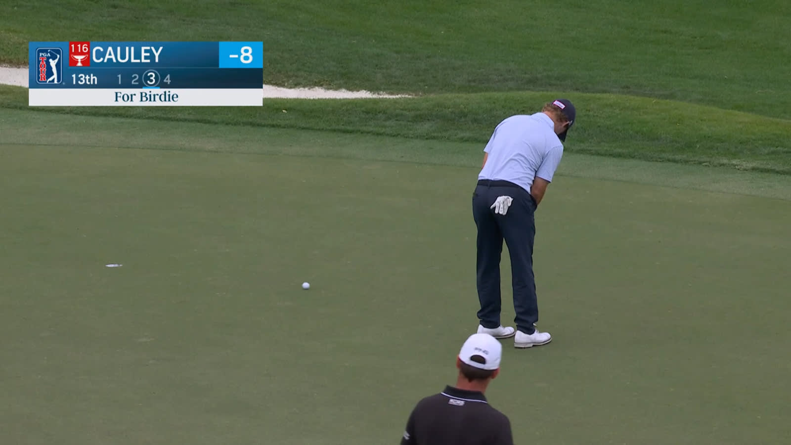 Bud Cauley holes 11-footer for birdie at Cognizant Classic