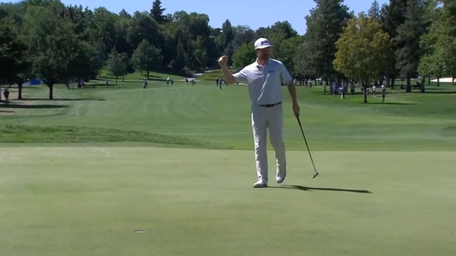 David Kocher cards improbable eagle after finding the rough at Albertsons Boise Open