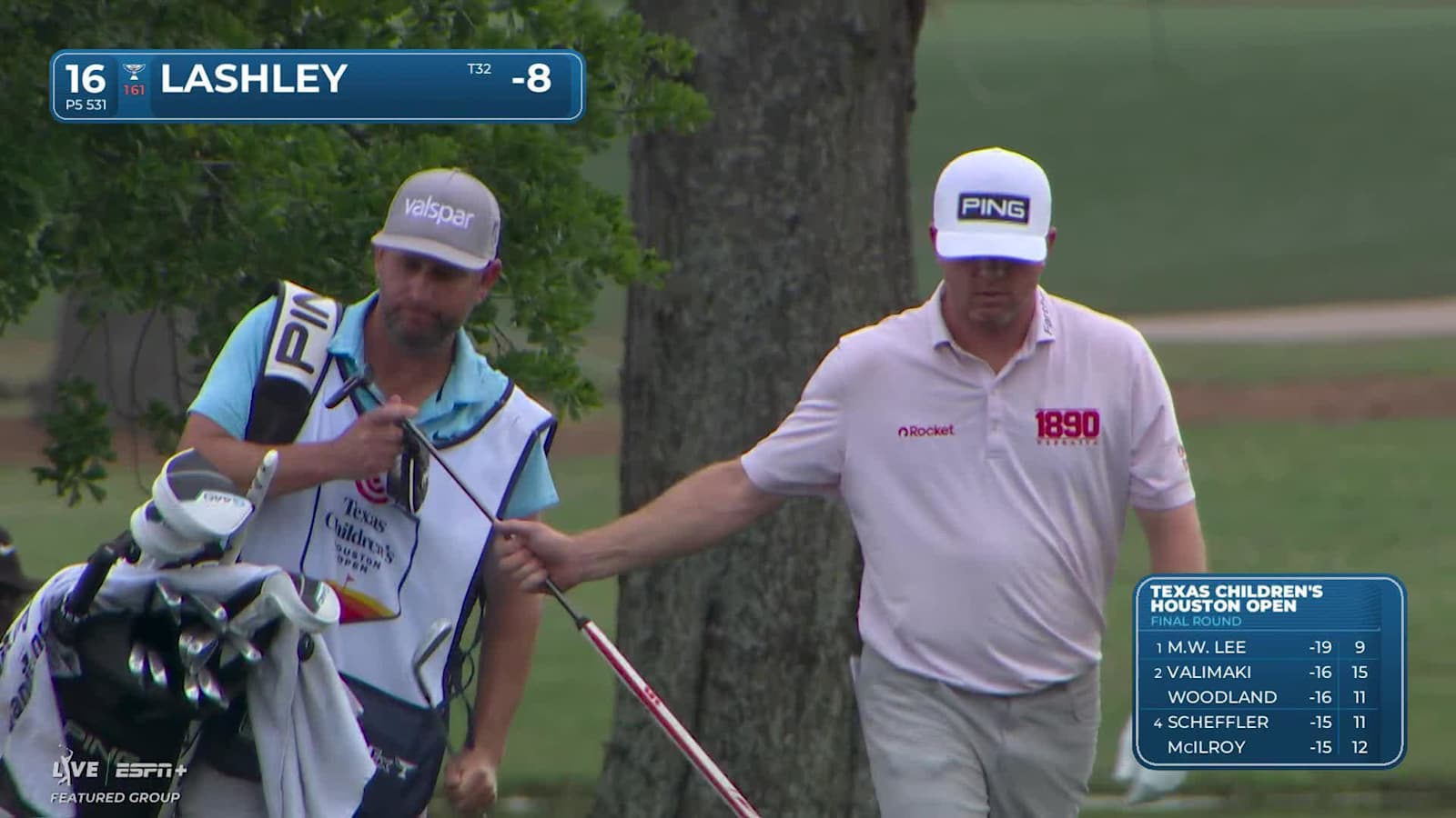 Nate Lashley makes birdie on No. 16 at Houston Open