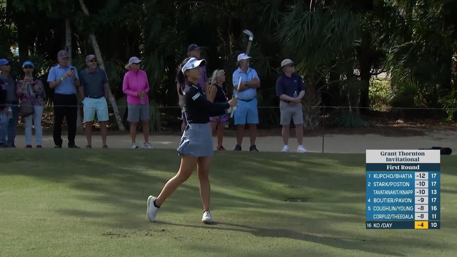 Lydia Ko takes aggressive line to set up birdie at Grant Thornton