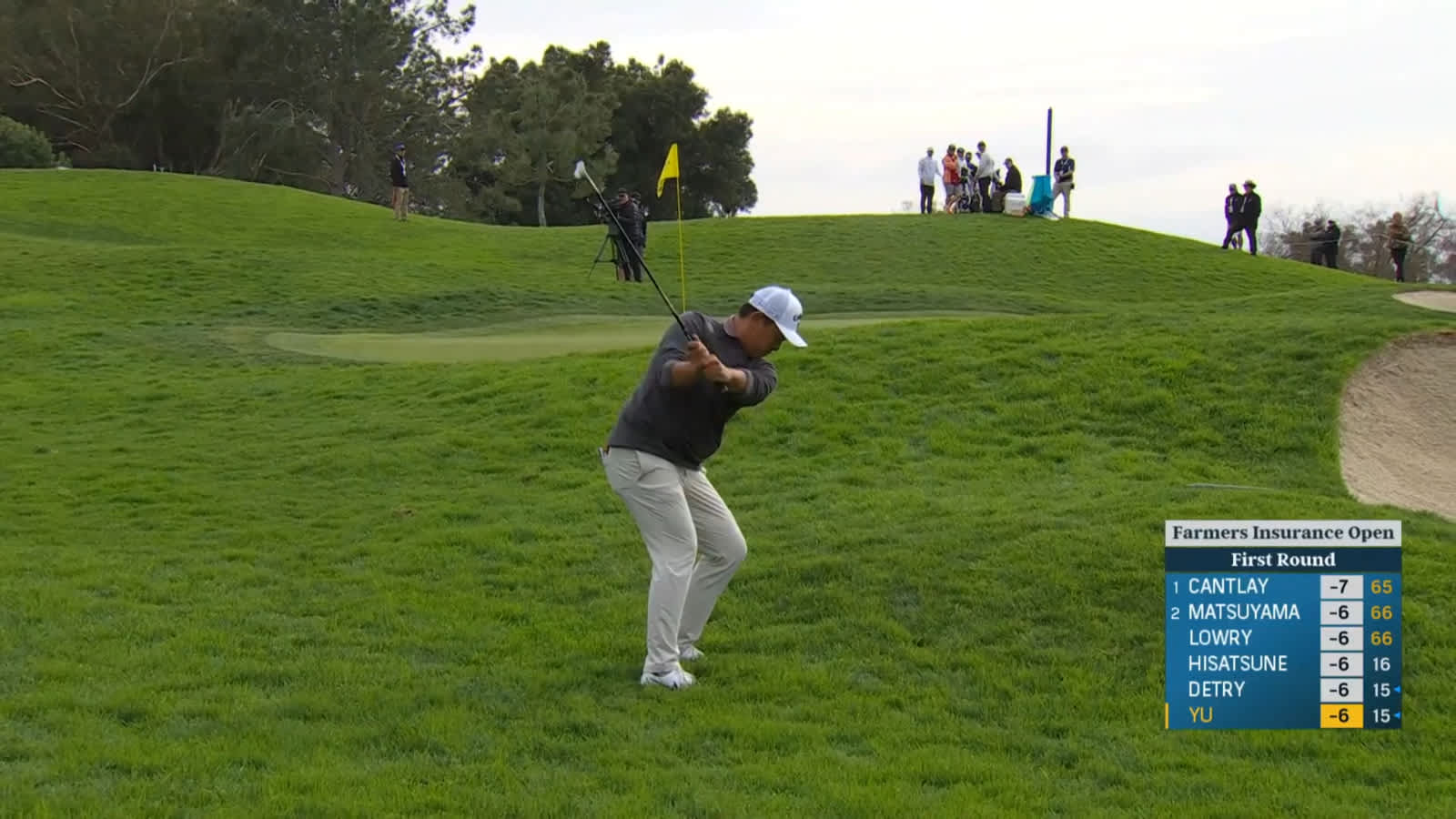 Kevin Yu gets up-and-down from thick rough at Farmers