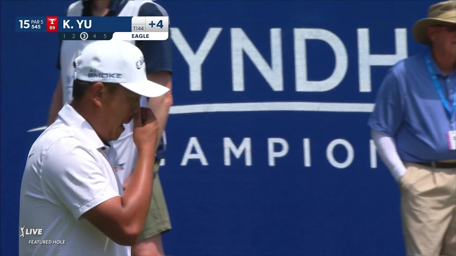 Kevin Yu gets down birdie putt at Wyndham