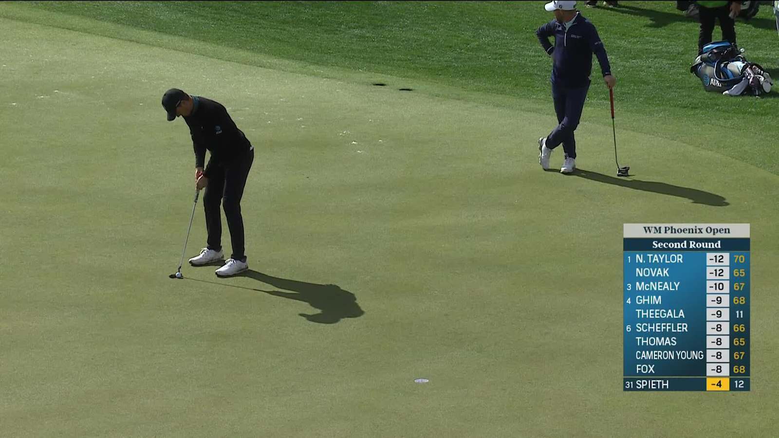 Jordan Spieth makes birdie on No. 13 at WM Phoenix Open