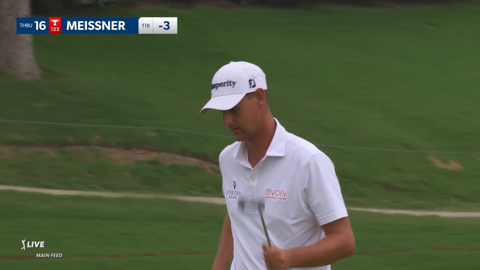 Mac Meissner makes back-to-back birdies on No. 16 at Charles Schwab