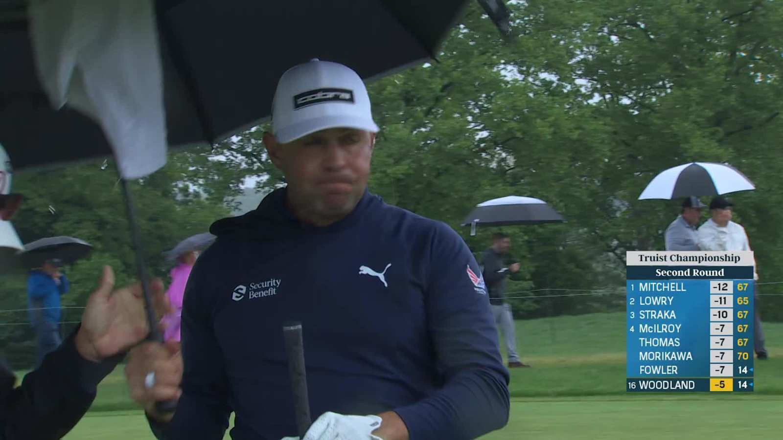 Gary Woodland's beautiful approach leads to birdie at Truist Championship