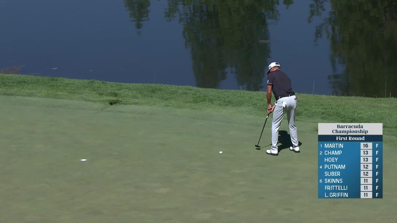 David Lipsky makes eagle putt on No. 15 at Barracuda