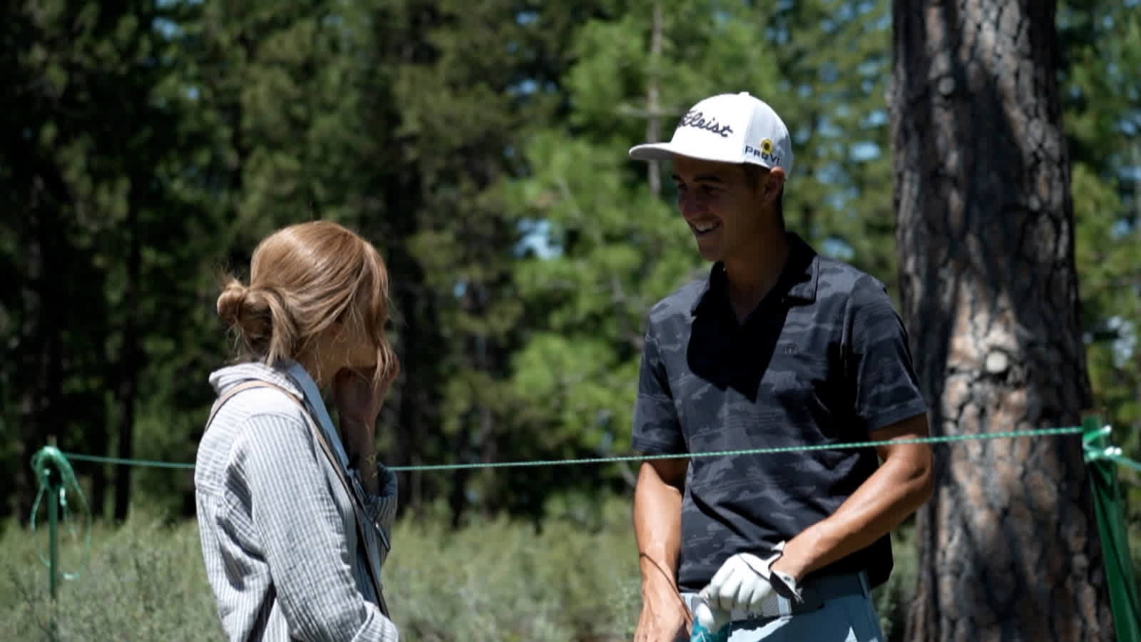 Corey Pereira mic’d up with girlfriend Leah at Barracuda Championship