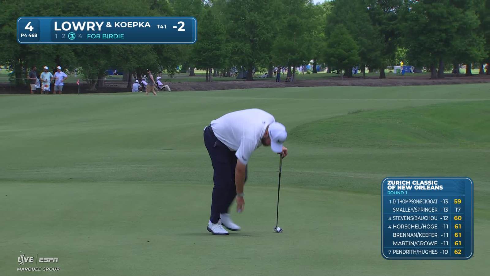 Koepka/Lowry makes birdie on No. 4 at Zurich Classic