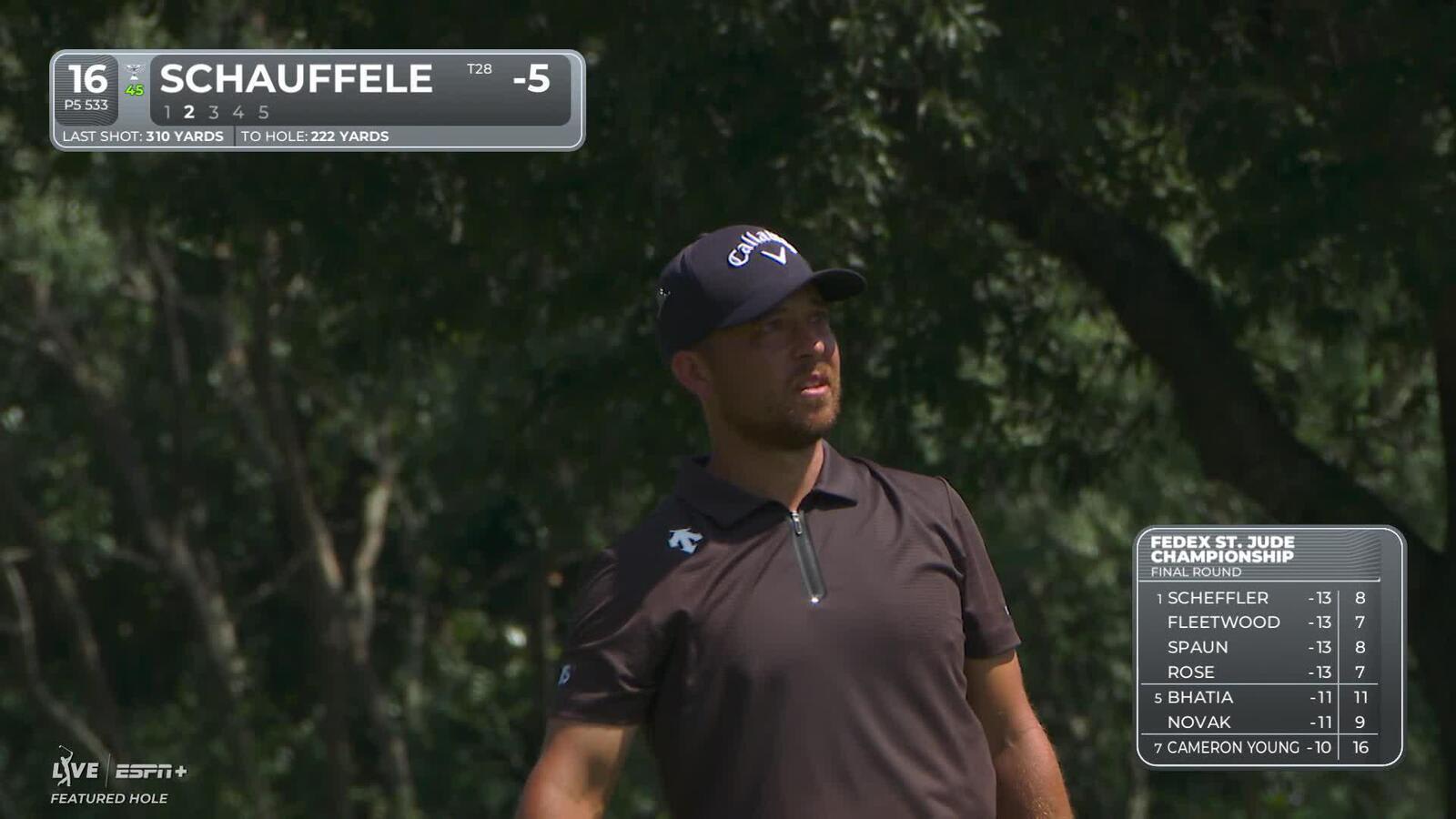 Xander Schauffele makes birdie on No. 16 at FedEx St. Jude