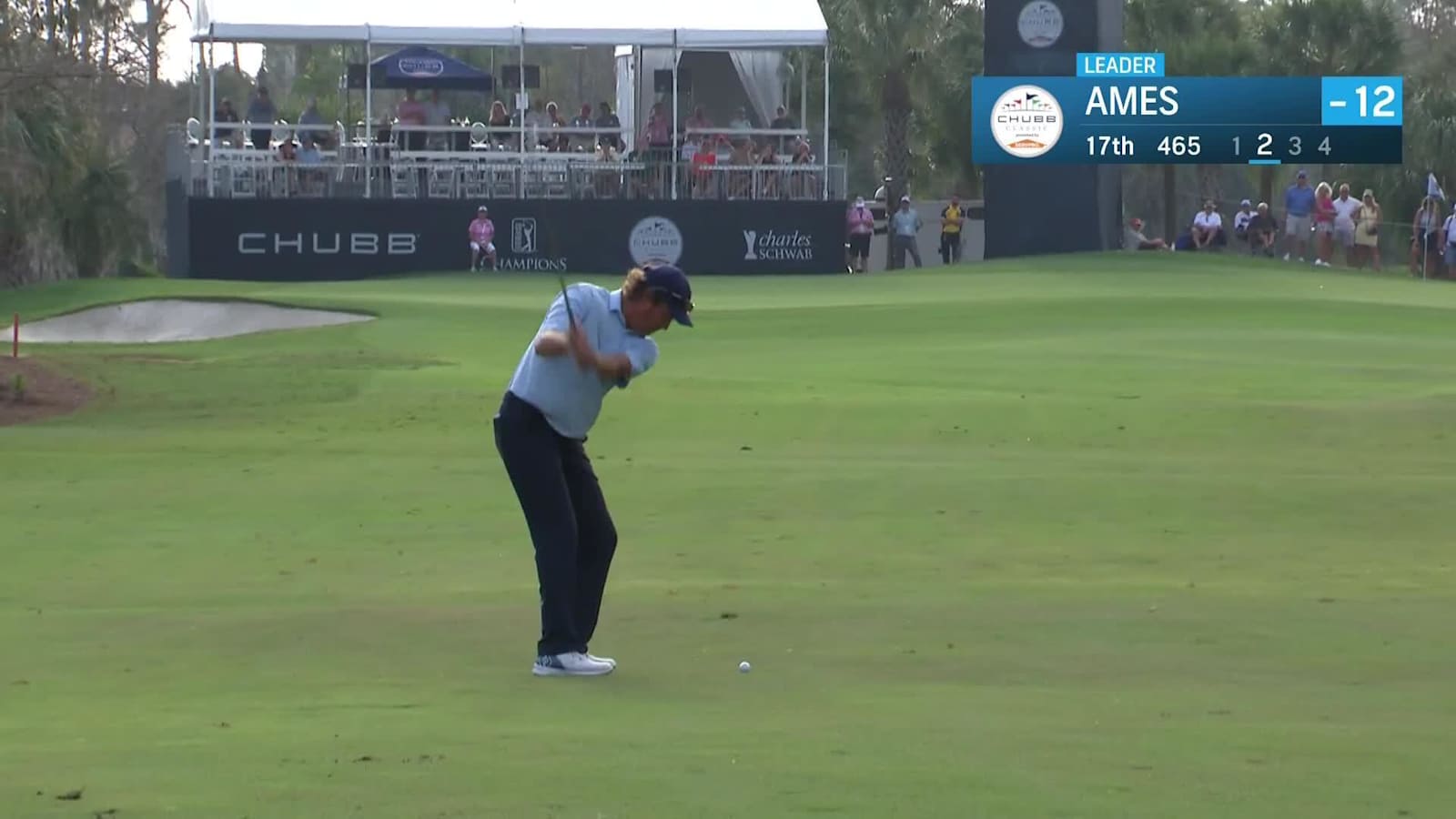 Stephen Ames makes birdie on No. 17 at Chubb Classic