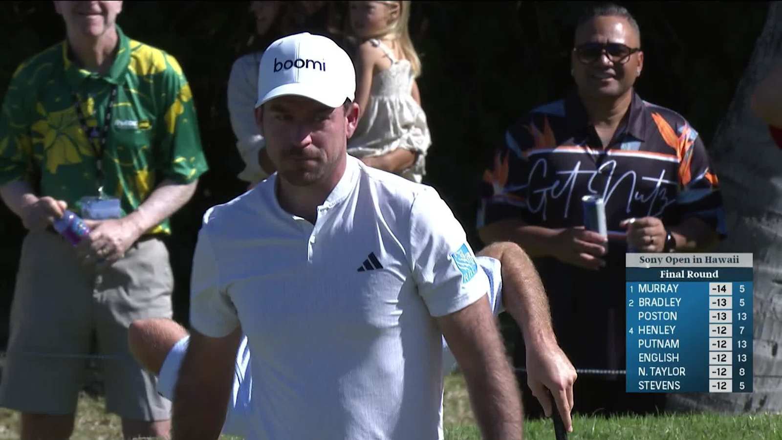 Nick Taylor rolls in birdie putt from 17 feet at Sony Open